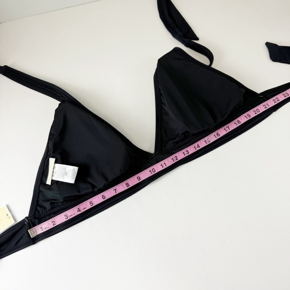 Michael Kors Swim Bikini Top Womens 20W Black Halter NWT Plus Size - Picture 8 of 9